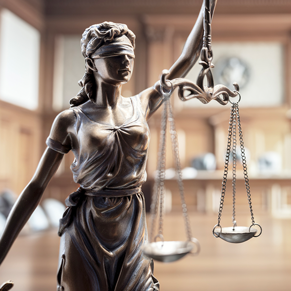Lady Justice holding scales